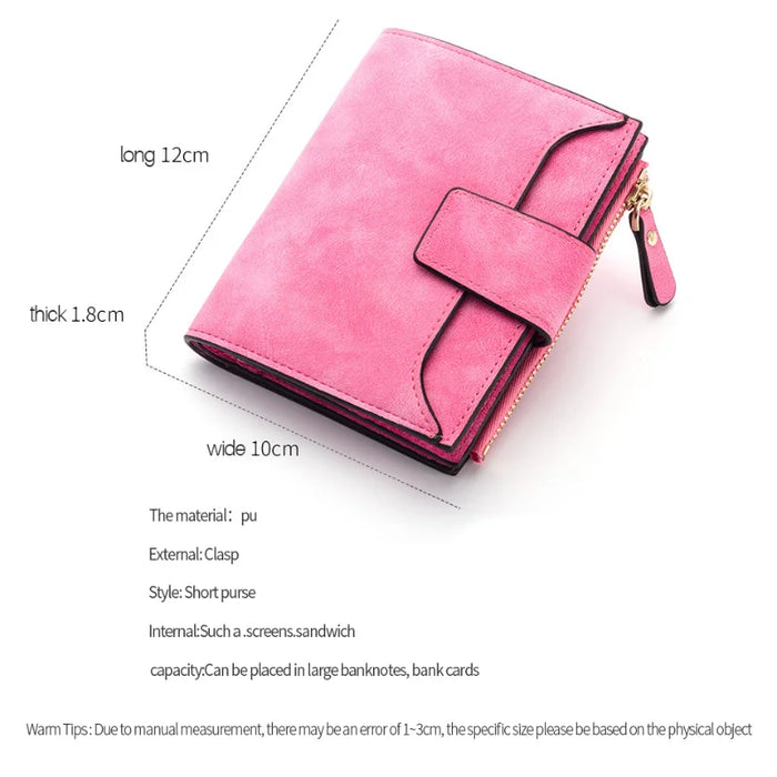 2024 Portafoglio da donna in pelle Hasp Portamonete piccolo e sottile Portafogli da donna Porta carte Portafogli di marca di lusso Borsa di design