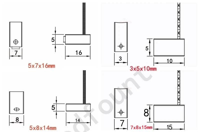 1 pz Motore Elettrico Spazzola di Carbone Parte di Riparazione 3/4/5/6/7/8/9/10mm Auto Veicolo Finestra Sollevatore Tergicristallo regolatore