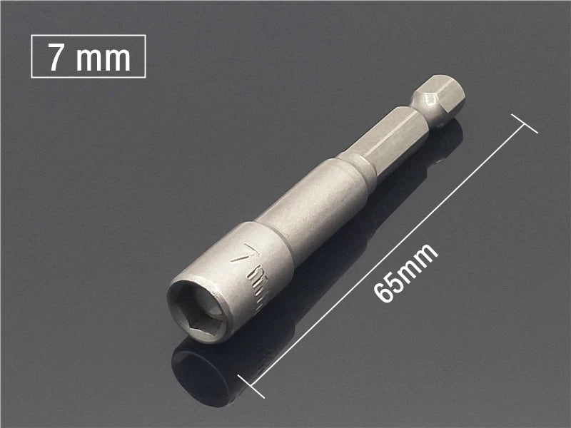 1PC Ugelli a manicotto con esagono incassato Forte set di driver per dadi magnetici Adattatore per punta da trapano Manicotto approvato dal vento Elettrico 6 8 10 13 17 19MM