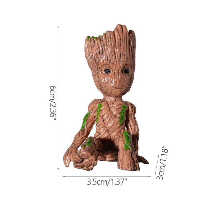 Decorazione della casa Artigianato Modello in miniatura Ufficio Desktop Display Cartoon Groot Figurine Artigianato Decor Albero Uomo Ornamento 5CM