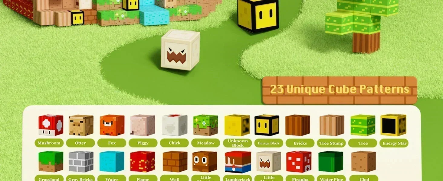 Blocchi magnetici Mine World Set cubo magnetico per ragazzo ragazza bambino età 3+ modello fai da te bambini stelo stelo giocattolo sensoriale regalo