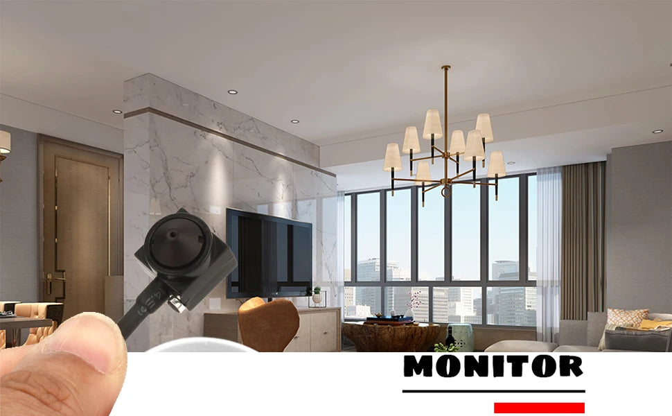 Uvusee CCTV 1/3 CCD 1000TVL Mini telecamera di sorveglianza di sicurezza HD ad angolo più ampio da 3,7 mm con microfono audio