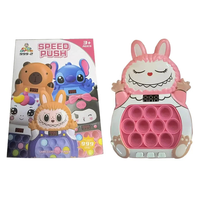 2025 Nuovo gioco di spinta rapida Pop Up Fidget Bubble Elettronico Pop it Pro Gioco leggero antistress Giocattoli per bambini adulti Regalo con scatola