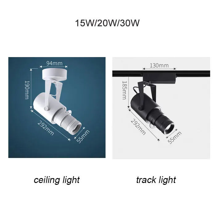 Faretti zoom da palcoscenico per teatro, luci a binario per proiettore con logo con messa a fuoco a LED, luci Gobo industriali per matrimoni in negozi di ristoranti aziendali