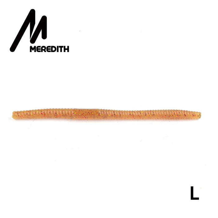 MEREDITH Esche morbide da pesca 140mm 5.3g 10 pezzi Esche artificiali per vermi Esche da pesca in silicone Crankbait Attrezzatura da pesca