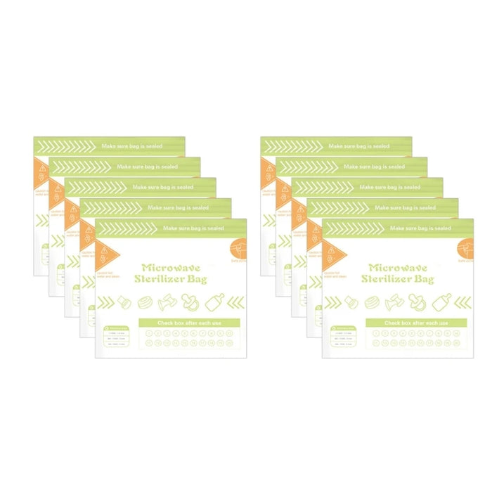 1 set sacchetti per disinfezione per forno a microonde, per riscaldamento a vapore, per sterilizzazione bottiglie