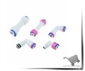 Elettrovalvola elettrica in plastica 12V 24V 220V Normalmente chiusa 1/4 "3/8" Tubo flessibile Conntection rapida RO Acqua Sistema ad osmosi inversa