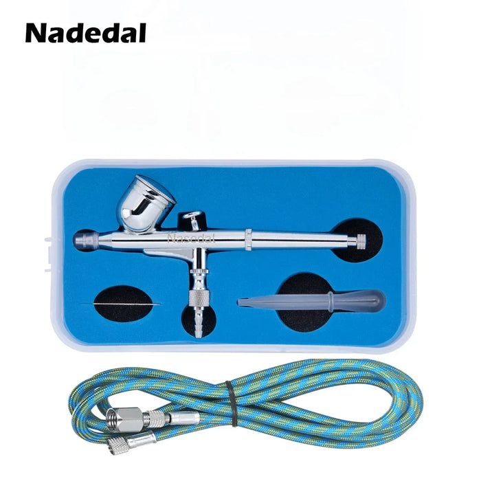 Gravity Feed Dual-Action Airbrush Kit pistola a spruzzo Trigger pistola a spruzzo per Art Craft Model Paint Spraying Hobby 0.3MM 7CC Air Brush