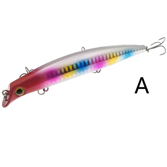 OUTKIT Richiamo di Pesca 1PC Laser Minnow 16g 12cm Wobbling Minnow Richiamo Galleggiante Esca Dura Pesca Wobblers Crankbait Artifici