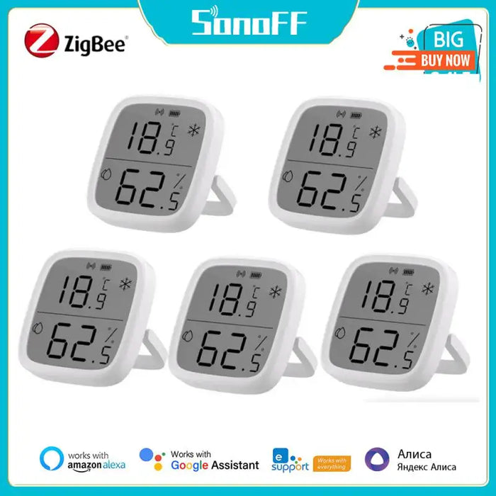 SONOFF SNZB-02D Zigbee sensore di umidità della temperatura Smart Home Automation Monitor in tempo reale Ewelink Alexa Google Home Assistant