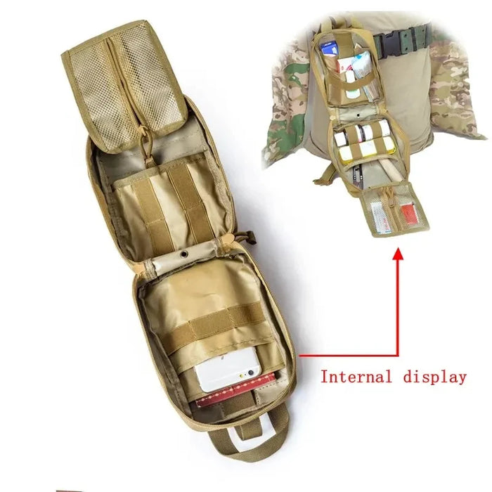 Kit di pronto soccorso tattico borsa medica emergenza caccia all'aperto auto campeggio Molle strumento di sopravvivenza EDC Pouch Organizer