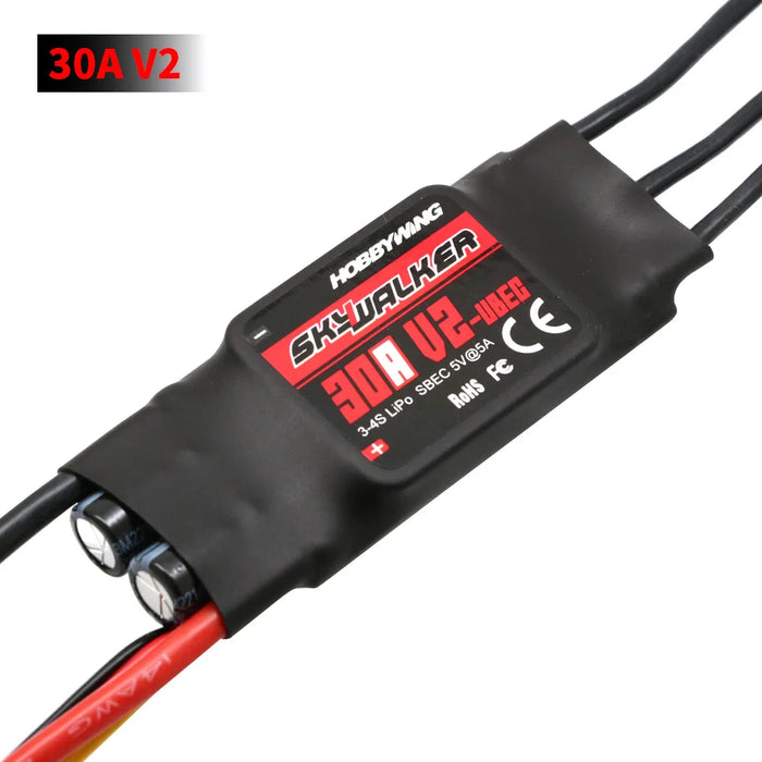 Hobbywing Skywalker 40A 50A 60A 80A 15A 20A 30A 100A 120A V2 regolatore di velocità ESC con UBEC per elicottero RC aeroplani