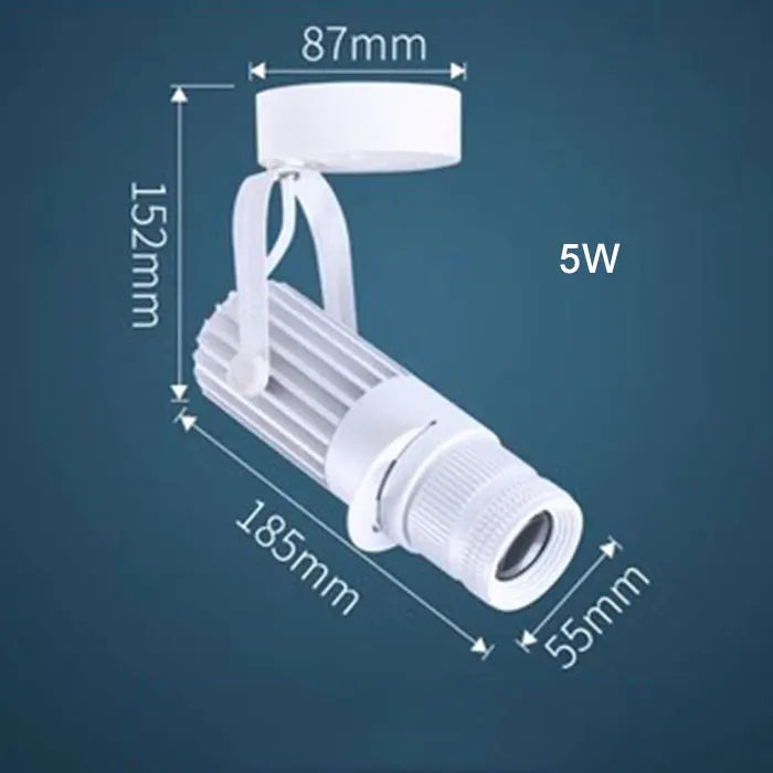 Faretti zoom da palcoscenico per teatro, luci a binario per proiettore con logo con messa a fuoco a LED, luci Gobo industriali per matrimoni in negozi di ristoranti aziendali