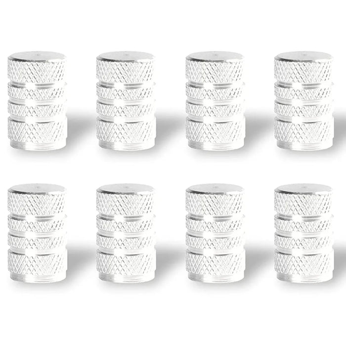 8Pc Cappucci per valvole per pneumatici Copri stelo per cerchioni Tappo per ruota automatico antipolvere Cappucci per capezzoli in lega di alluminio per auto e moto Bici