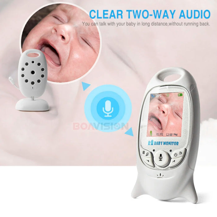 VB601 Video Baby Monitor Senza Fili 2.0'' LCD Baby Sitter 2 Vie Parlare di Visione Notturna Temperatura Security Nanny Telecamera 8 Ninne Nanne