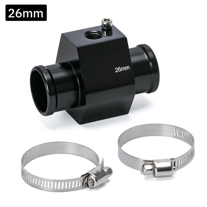 1Pc di Acqua Sensore di Temperatura Temp Tubo Comune Gauge Radiatore Tubo Adattatore Formato 28mm / 30mm / 32mm / 34mm / 36mm / 38mm / 40 millimetri
