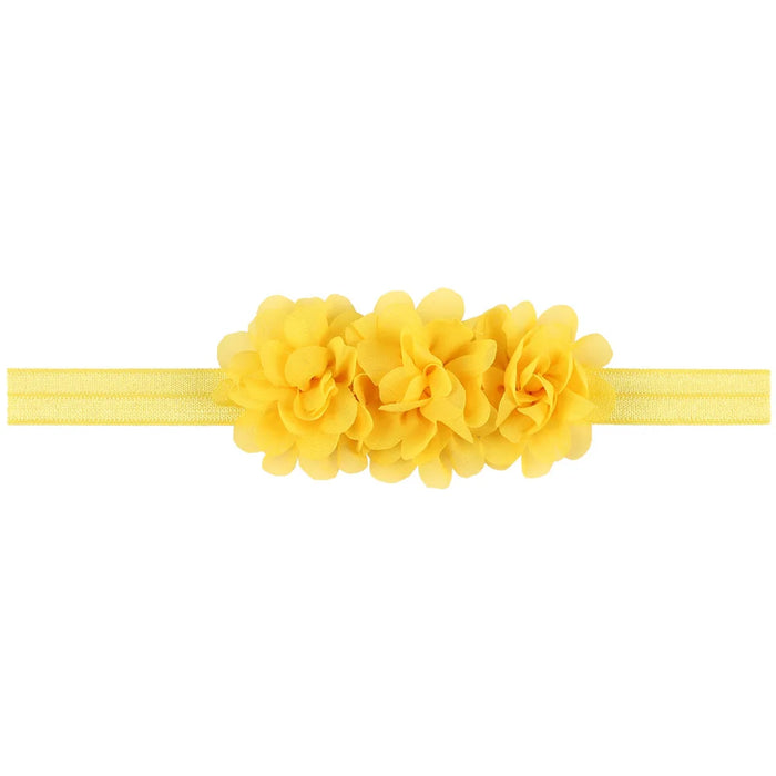 Fiore in chiffon Fascia per bambina Accessori per capelli per neonati Cravatta Fiocco Copricapo per neonato Tiara Copricapo Regalo Nastro per fasciatura per bambini