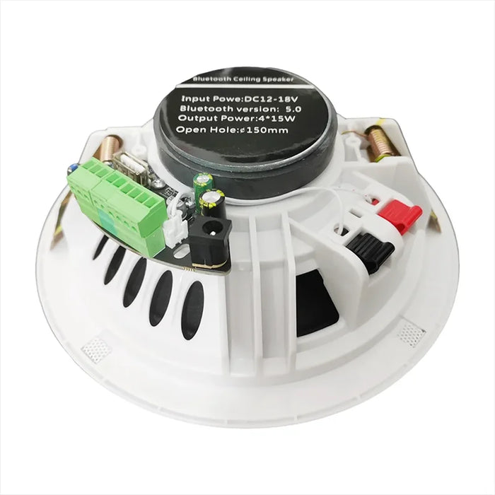 Altoparlante da soffitto attivo da 6 pollici 15W altoparlante impermeabile bluetooth integrato amplificatore digitale di classe D altoparlanti musicali per la casa intelligente