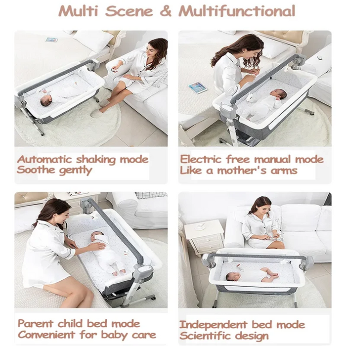 Lettino per bambini culla elettrica lettino per neonati lettino da viaggio culle per bambini culla portatile nido per bambini con musica articoli per bambini