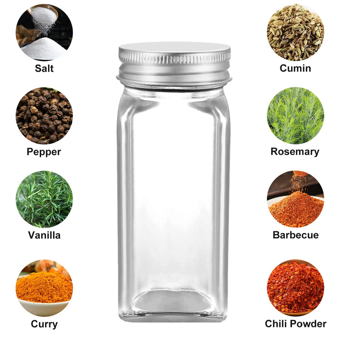 12 pz Bottiglia di Condimento Barattolo di Spezie di Plastica Trasparente Spezie Pepe Bottiglia di Conservazione del Sale Contenitore con Imbuto Gadget Da Cucina Strumento