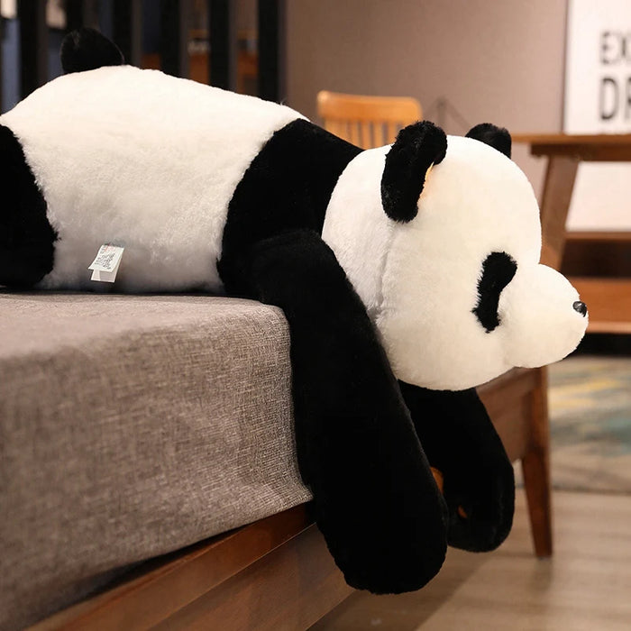 60 cm-120 cm Panda gigante giocattoli di peluche morbido cuscino per dormire cartone animato animale orso farcito bambola classica per bambini compleanno regali di Natale