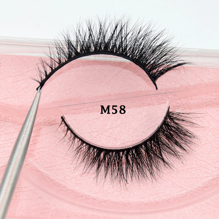 Ciglia Visofree Ciglia di visone 3D Ciglia naturali fatte a mano Ciglia finte lunghe e morbide Ciglia di visone cruelty free ad alto volume D101