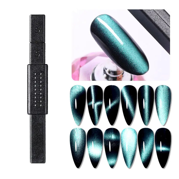BORN PRETTY 1 Pz Forte Gatto Bastone Magnetico Manico Nero Piastra Effetto 9D Per Gatto Gel Magnetico Nail Art Board Strumento di Arte Del Chiodo FAI DA TE