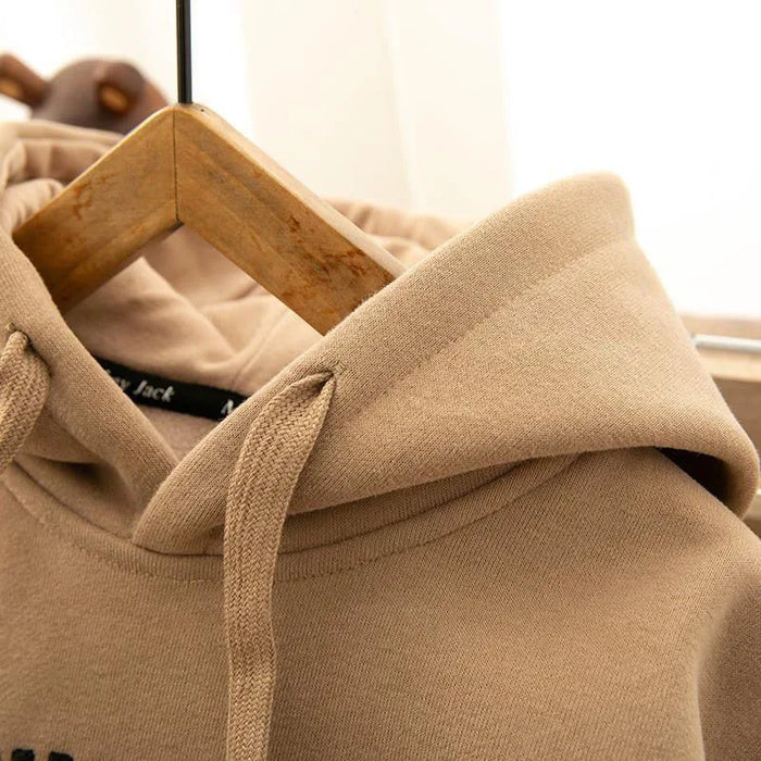 Autunno inverno addensare caldo donna felpa con cappuccio moda lettera stampa più felpe in velluto Harajuku tasche tutto-fiammifero pullover con cappuccio