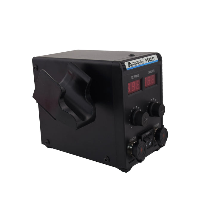 Stazione di saldatura 750W 8586D 2 IN 1 pistola ad aria calda LCD doppio Display digitale saldatore elettrico stazione di rilavorazione per saldatura SMD