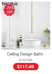 BECOLA Beccuccio per rubinetto a parete Beccucci quadrati e rotondi in ottone cromato/nero Accessori per rubinetti per doccia a cascata