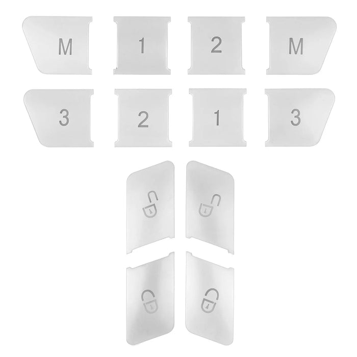 AngelguoguoCar Finestra di vetro ascensore button Trim Copertura autoadesivo per Mercedes Benz A/B/C(W204)/E(W212)/GLA /CLA/ GLK/ GLE-classe