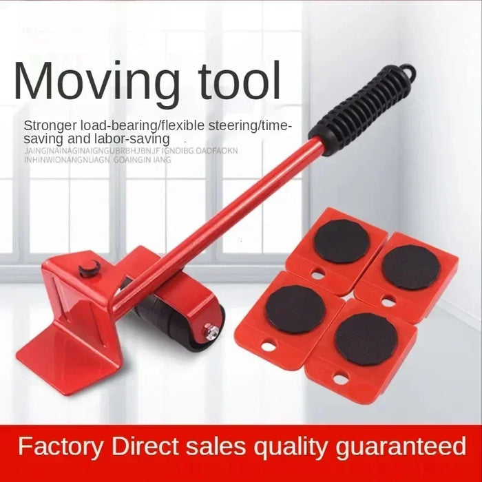5 pz/set Set di strumenti per Mover per mobili rullo mobile per oggetti pesanti con sollevatore per mobili da Bar con strumento mobile professionale per ruote