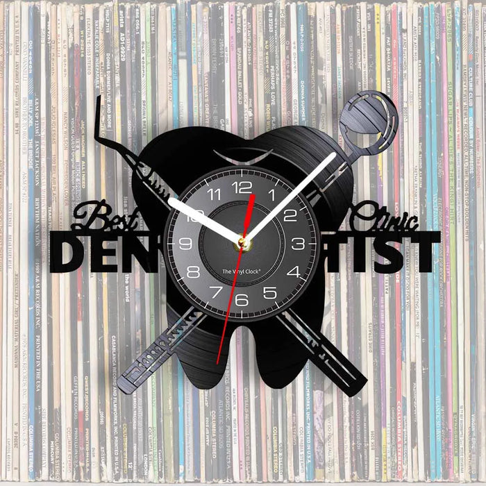 Attrezzature Dental Office Denti dentista Segno di Parete Orologio Decorativo Ortodontista Disco In Vinile Orologio Da Parete Infermiera Apprezzamento Regalo