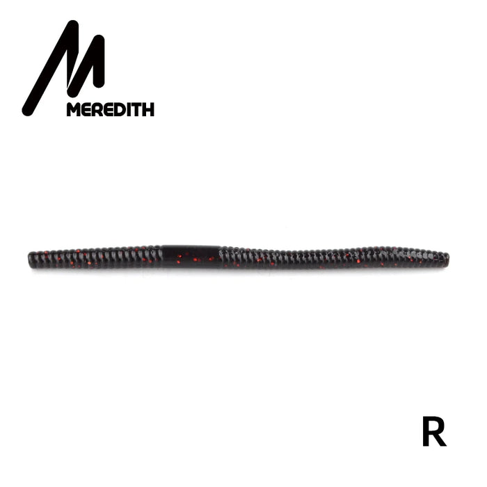 MEREDITH Esche morbide da pesca 140mm 5.3g 10 pezzi Esche artificiali per vermi Esche da pesca in silicone Crankbait Attrezzatura da pesca