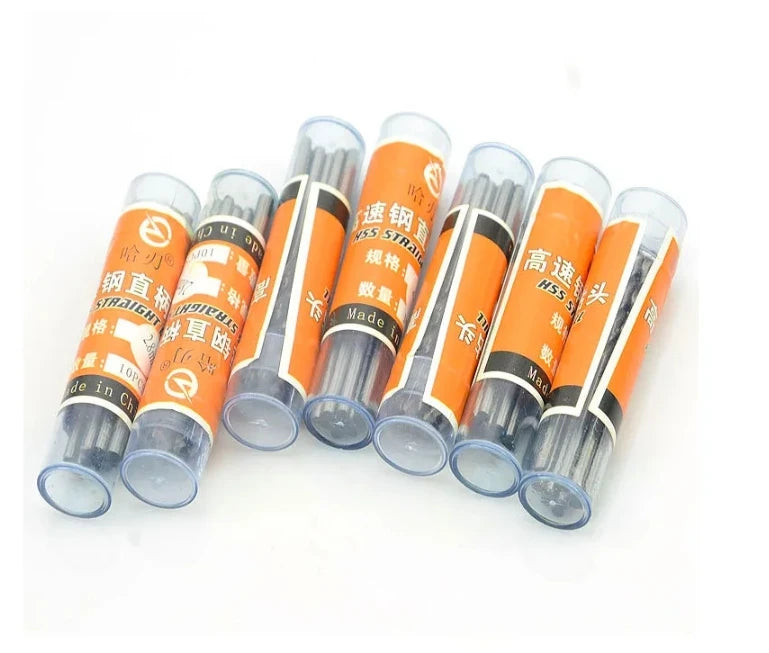 10 PZ di Alta Qualità HSS codolo cilindrico trapano elicoidale 0.3-3.5 mm noce vajra bodhi Perle di perle punch piccolo piccolo bit