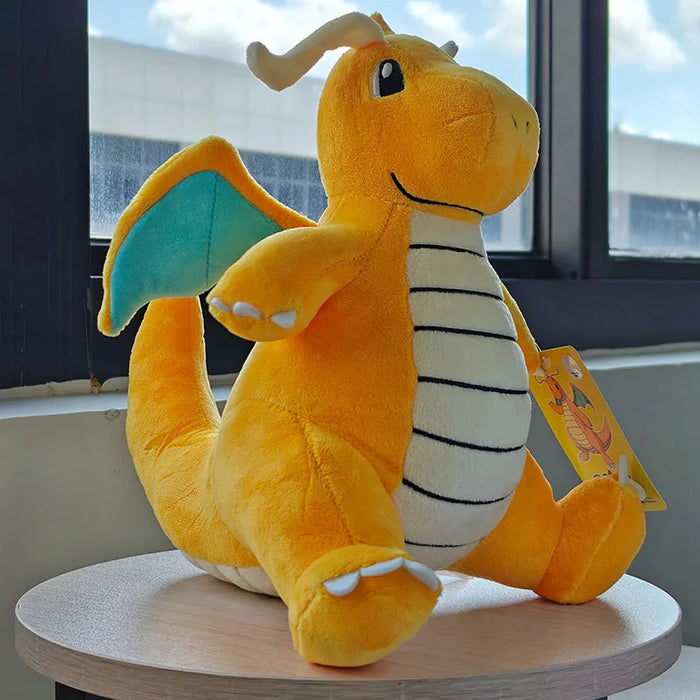 Pokemon Peluche Kawaii Dragonite Cartoon e bambole di peluche carine Cuscino di tiro Regalo di compleanno per bambini Amici Ragazzi Decorazione della casa