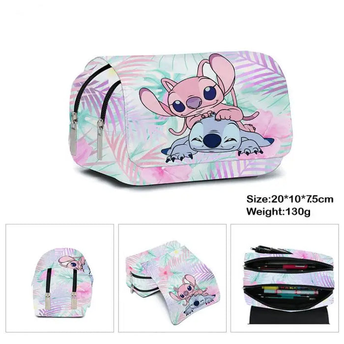 Stitch Pencil Case Storage Bag grande capacità Super Large Cute Gift ragazzi studenti e ragazze cancelleria materiale scolastico cancelleria