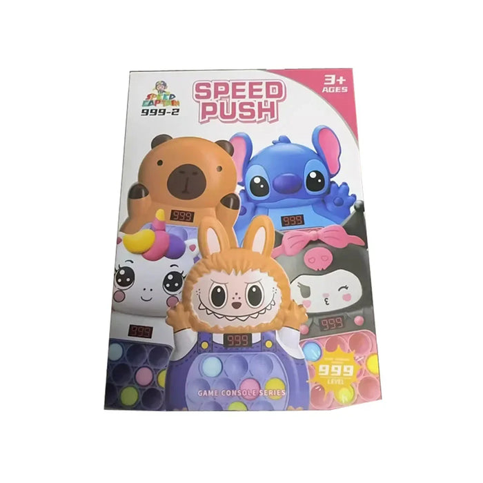 2025 Nuovo gioco di spinta rapida Pop Up Fidget Bubble Elettronico Pop it Pro Gioco leggero antistress Giocattoli per bambini adulti Regalo con scatola