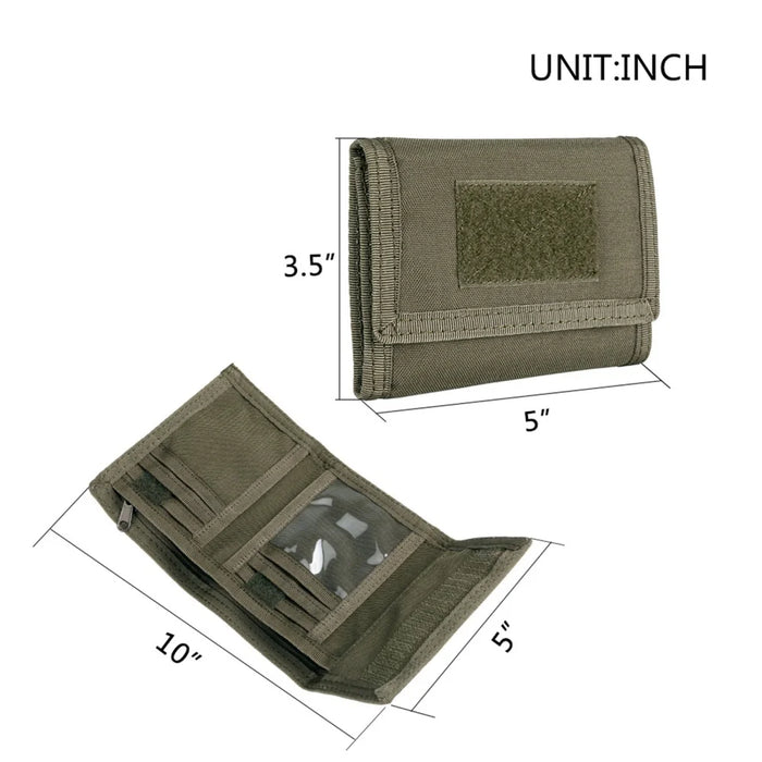 EXCELLENTE ELITE SPANKER Borsa portafoglio tattica EDC Pouch Card Pack Porta carte d'identità/porta carte bancarie Portafoglio portatile da uomo