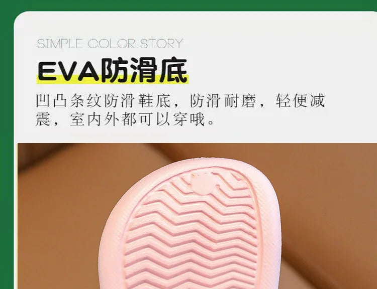 2025 Sandali estivi per bambina Pantofole simpatico cartone animato Neonato Bagno interno Scarpe antiscivolo Sandali da spiaggia per neonato