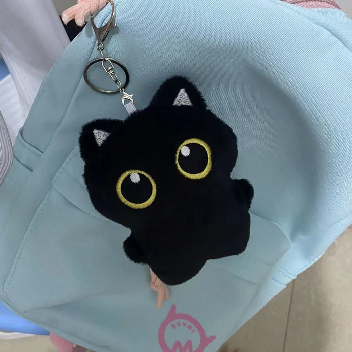 10 cm carino gatto nero peluche bambola piccolo ciondolo coccolone cuscino ins gatto nero peluche bambola per ragazzo ragazza regali di compleanno