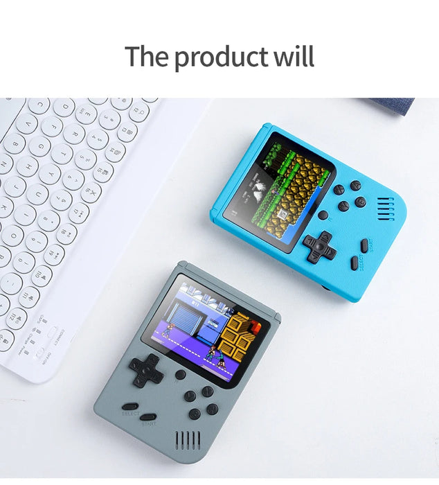 Mini Console portatile per videogiochi portatile retrò 8 Bit 3.0 pollici LCD a colori per bambini lettore di giochi a colori costruito in 500 giochi