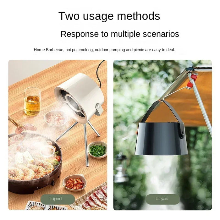 Nuova ricarica USB cappe da tavolo aspiratore portatile cappa da cucina estrattore Barbecue cappa aspirante grande