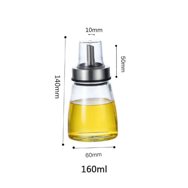 Bottiglia di olio per condimento da cucina bottiglia di salsa bottiglie di stoccaggio in vetro per olio e aceto distributore di olio creativo per accessori da cucina
