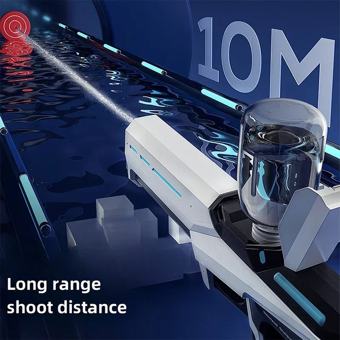 Pistola elettrica automatica per stoccaggio dell'acqua, giocattoli portatili per bambini, spiaggia estiva, combattimento all'aperto, fantasia, pistola a spruzzo, giocattoli, ragazzo, bambino, gioco per adulti