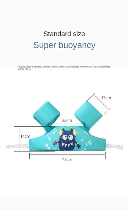 Baby Swim Circle Cartoon manica del braccio giubbotto di salvataggio costume da bagno bambini Outdoor Water Safety Suit Growth Toy