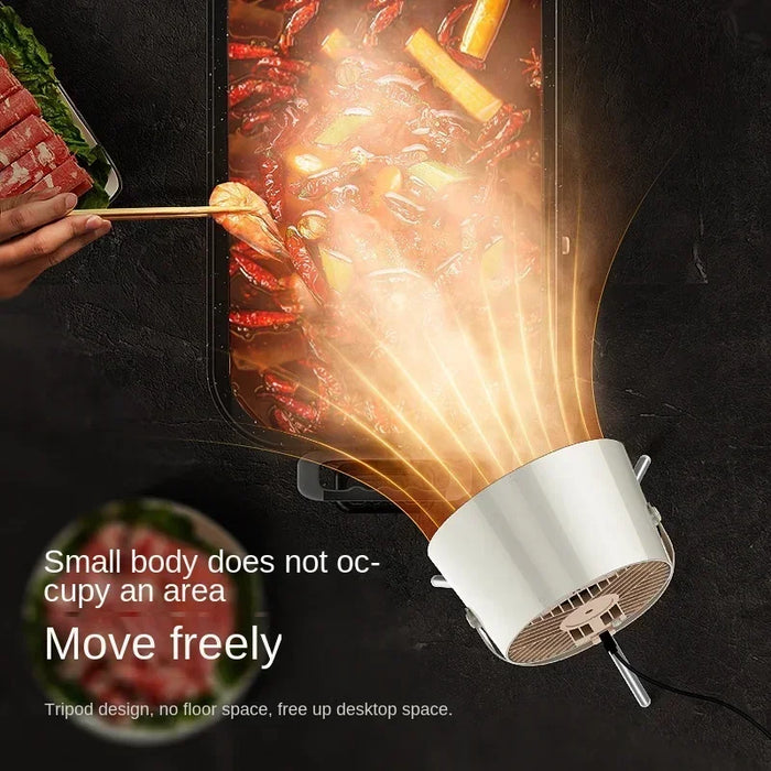 Nuova ricarica USB cappe da tavolo aspiratore portatile cappa da cucina estrattore Barbecue cappa aspirante grande
