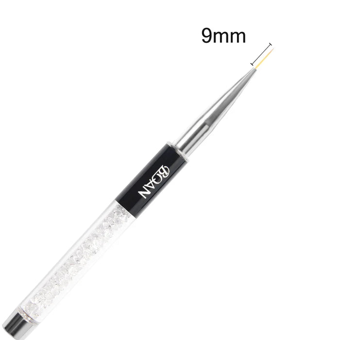 BQAN Professionale 5mm/7mm/9mm Pennello per unghie Disegna a mano Suggerimenti Disegno Linea Pittura Penna Strumenti Manicure Unghie artistiche Pennello Decorazione