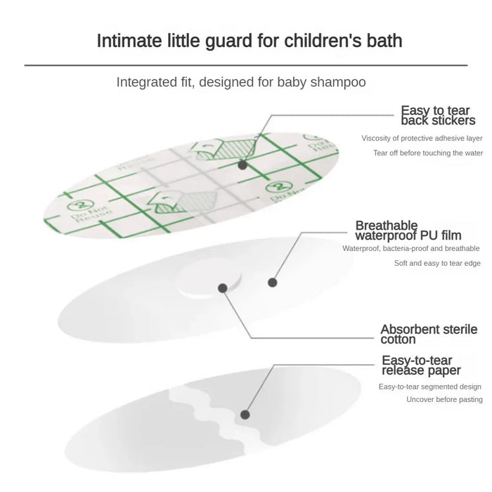 20PCS protezione per le orecchie impermeabile per bambini bambini adulti cuffia per il nuoto adesivo per le orecchie usa e getta copertura per il nuoto pasta per le orecchie cura del bambino