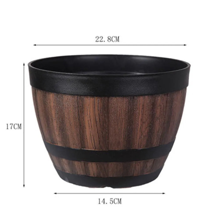 Vaso da fiori a secchiello fioriera retrò di grande capacità per la casa e il giardino
